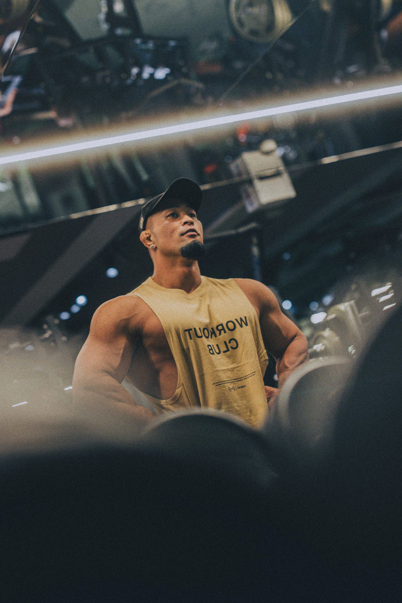 XENO WORKOUT CLUB TANK TOP BEIGE