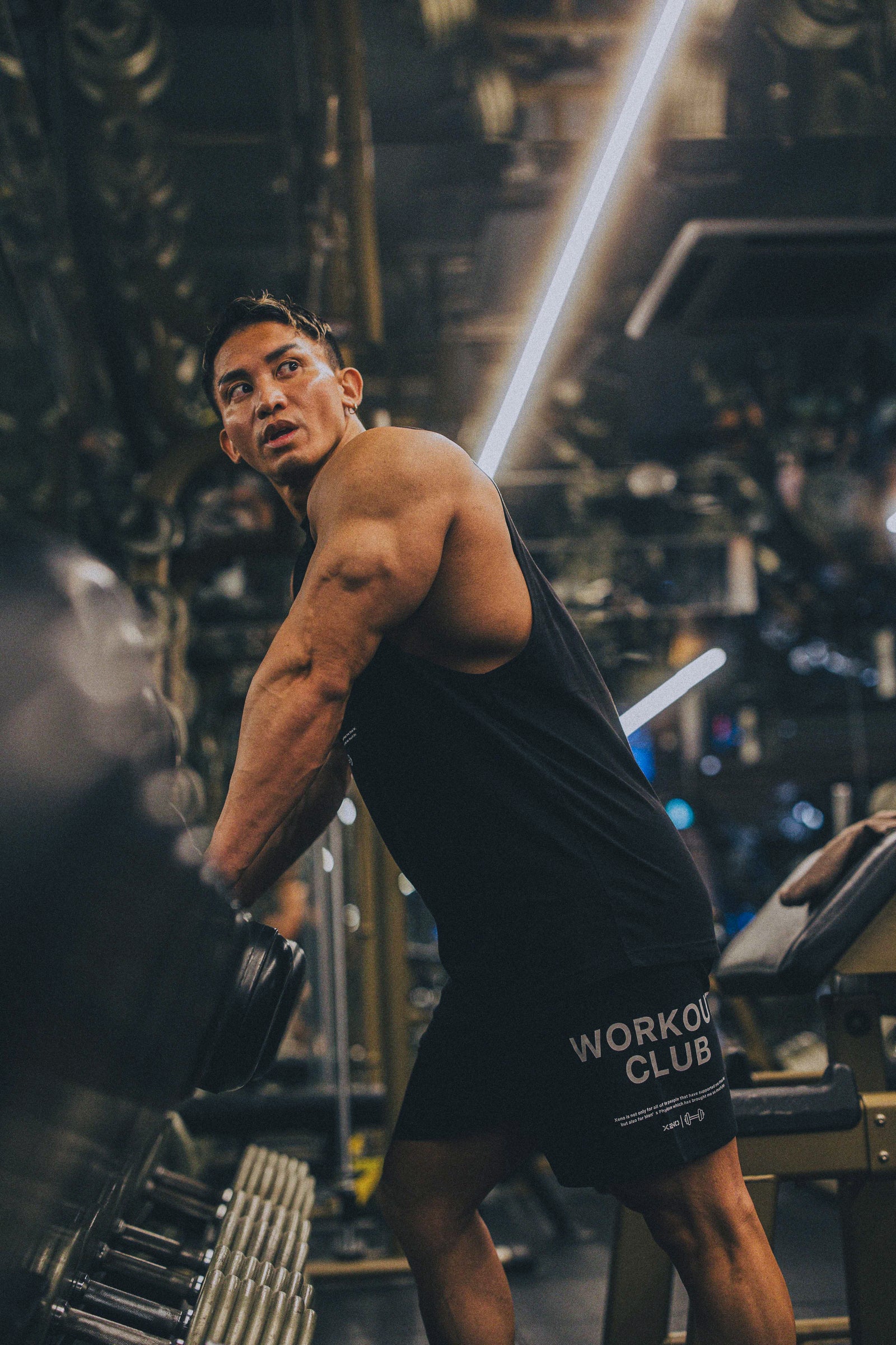 XENO WORKOUT CLUB TANK TOP BLACK