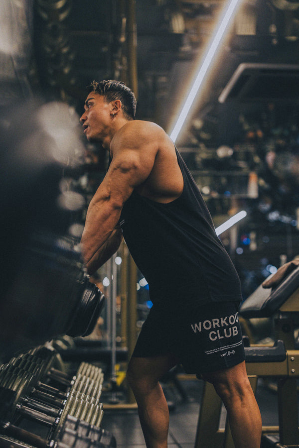 XENO WORKOUT CLUB SWEAT SHORTS BLACK