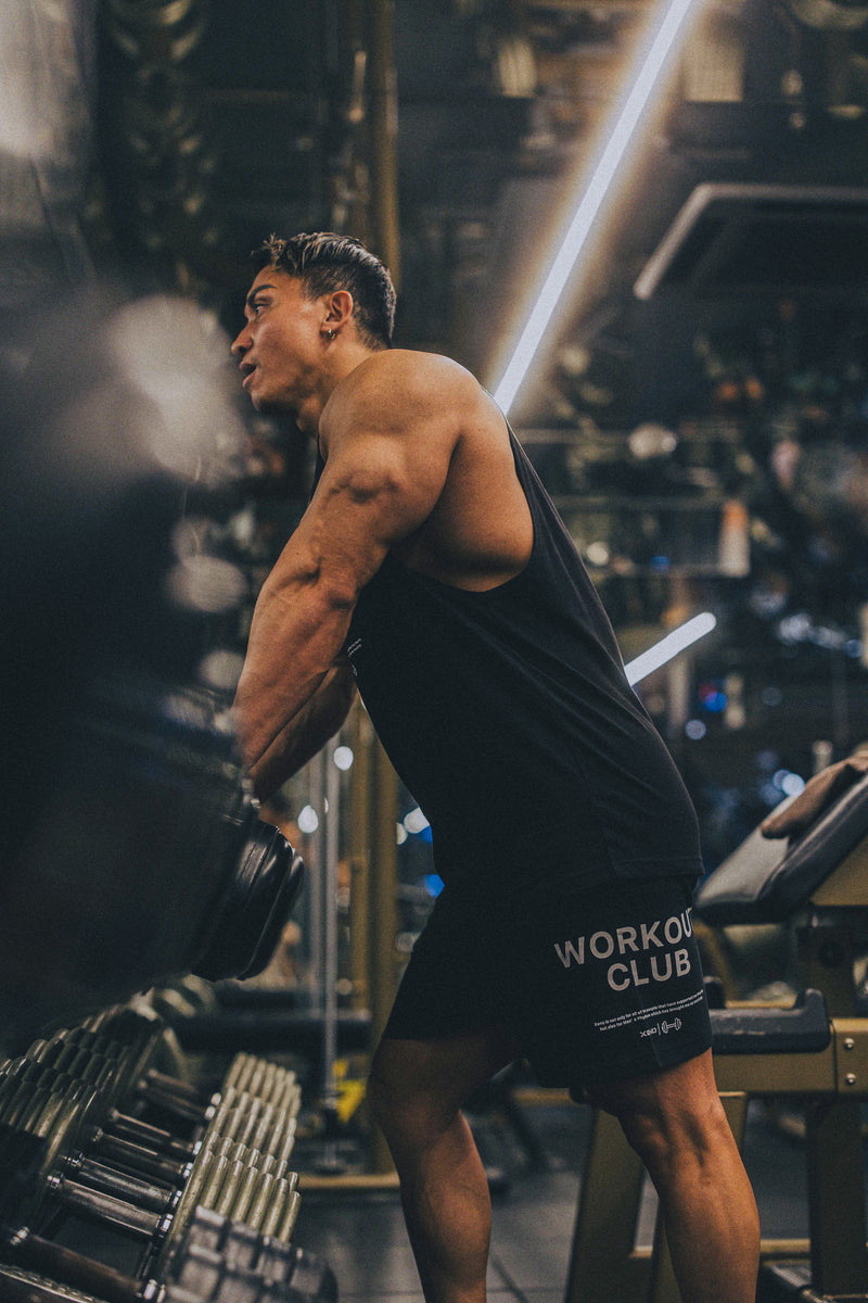 XENO WORKOUT CLUB SWEAT SHORTS BLACK