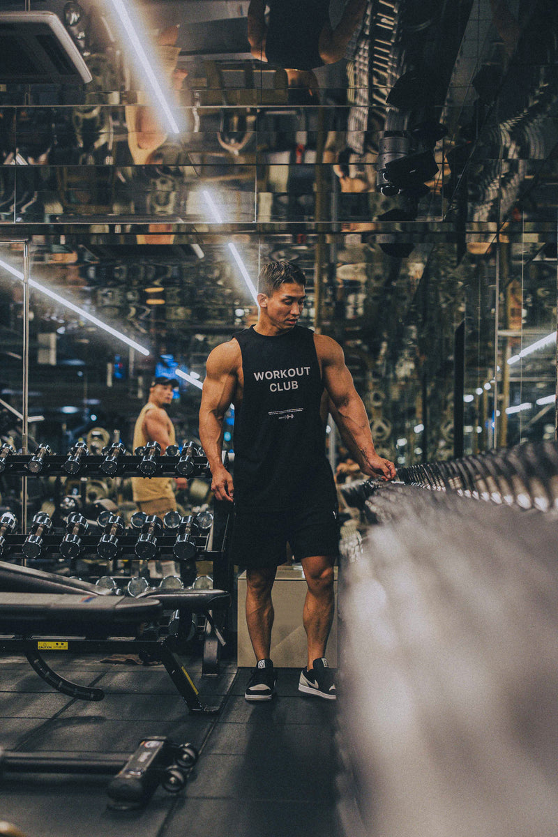 XENO WORKOUT CLUB TANK TOP BLACK
