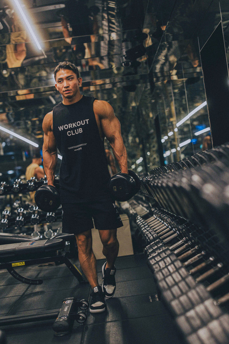 XENO WORKOUT CLUB SWEAT SHORTS BLACK