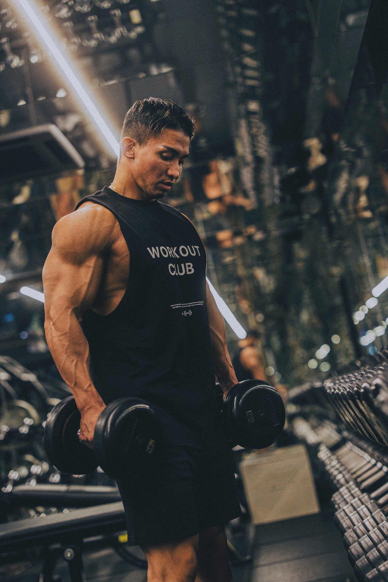 XENO WORKOUT CLUB TANK TOP BLACK