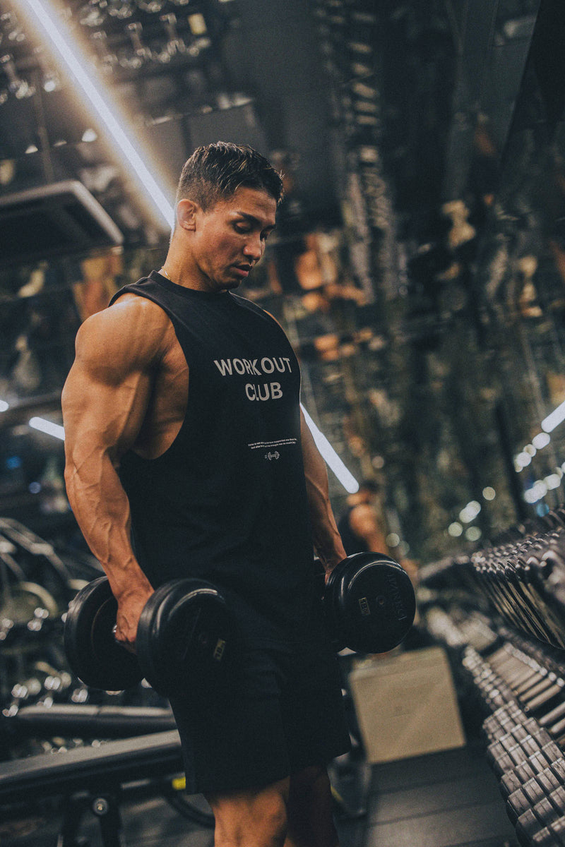 XENO WORKOUT CLUB TANK TOP BLACK