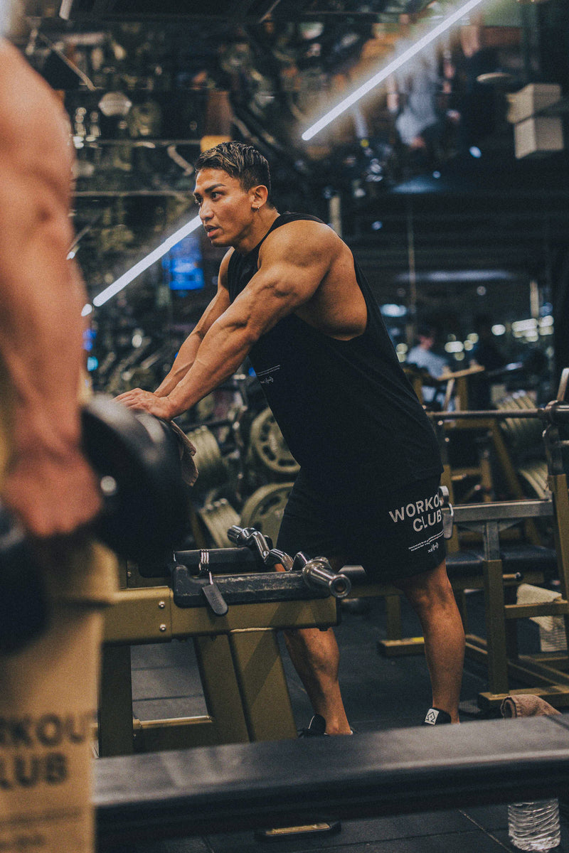 XENO WORKOUT CLUB SWEAT SHORTS BLACK