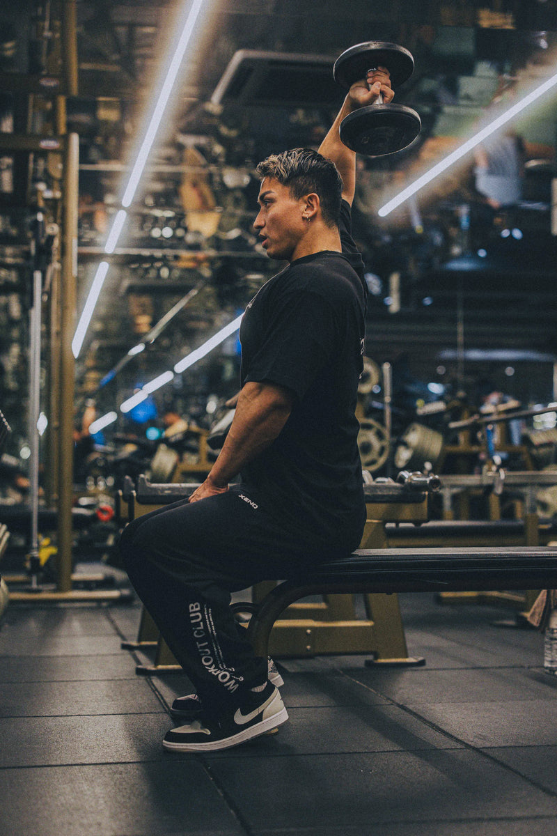 XENO WORKOUT CLUB SWEAT PANTS BLACK