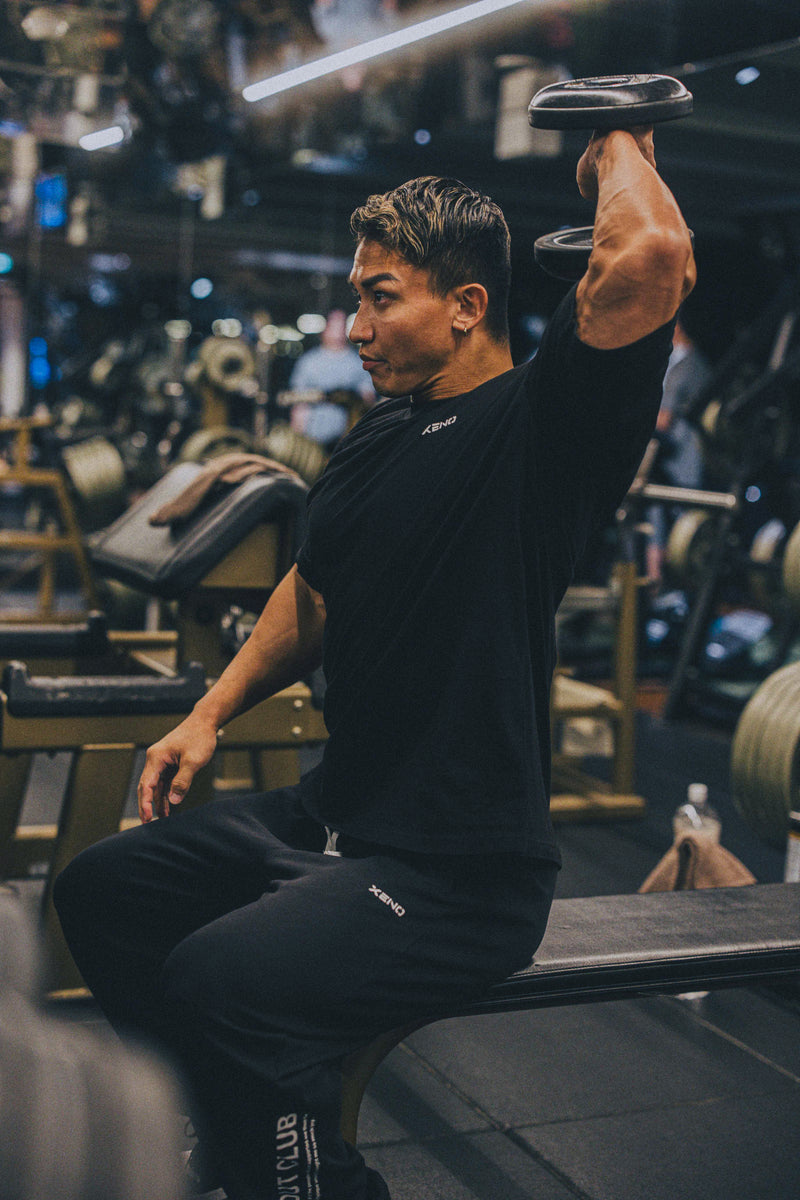 XENO WORKOUT CLUB SWEAT PANTS BLACK