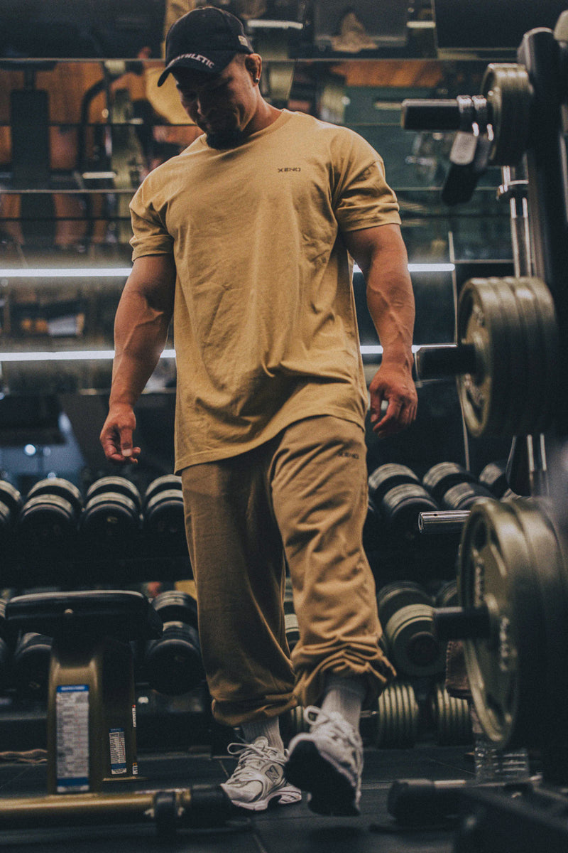 XENO WORKOUT CLUB SWEAT PANTS BEIGE