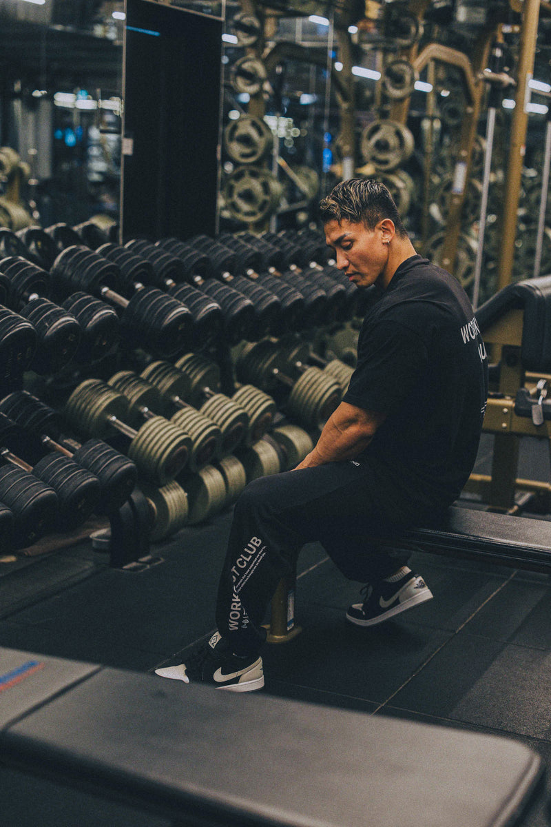 XENO WORKOUT CLUB SWEAT PANTS BLACK