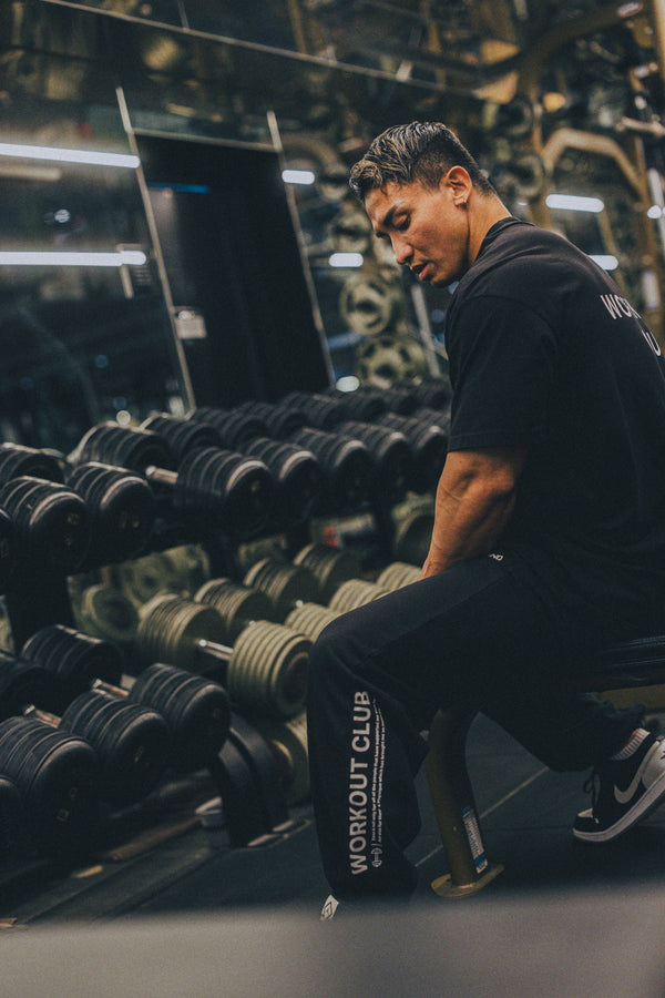 XENO WORKOUT CLUB SWEAT PANTS BLACK