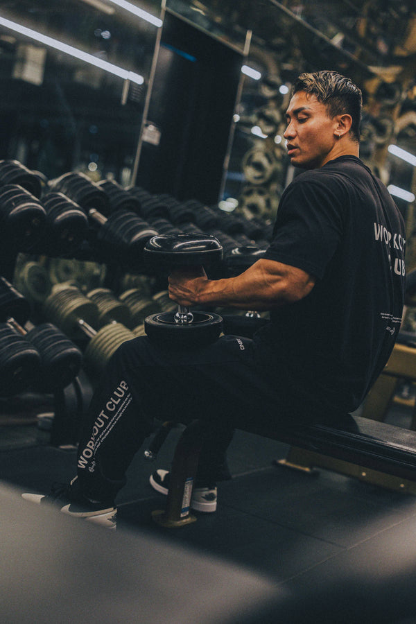 XENO WORKOUT CLUB OVER SIZED T-SHIRT BLACK