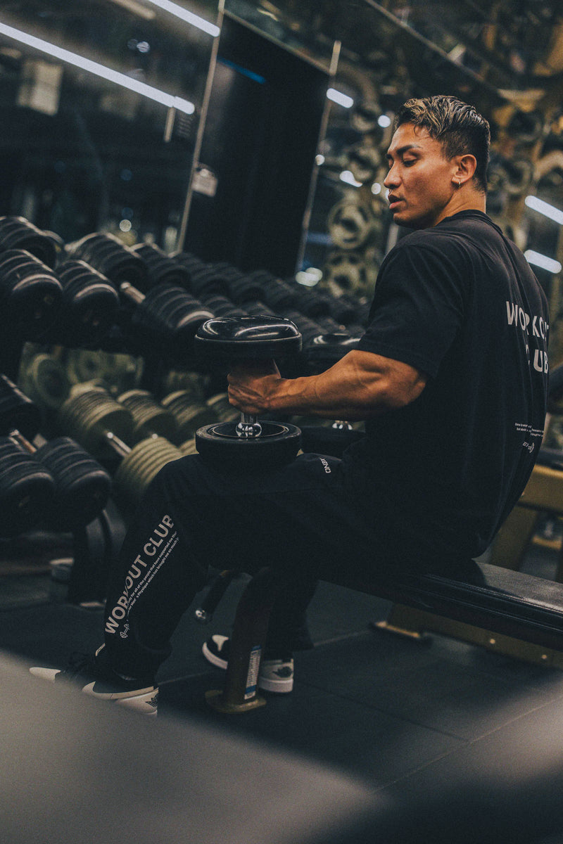 XENO WORKOUT CLUB OVER SIZED T-SHIRT BLACK