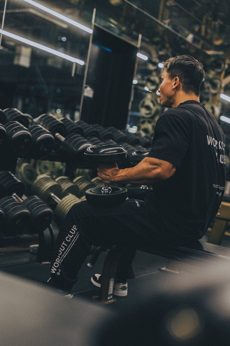 XENO WORKOUT CLUB SWEAT PANTS BLACK