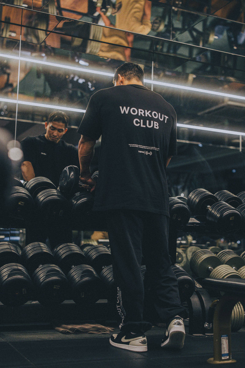 XENO WORKOUT CLUB SWEAT PANTS BLACK