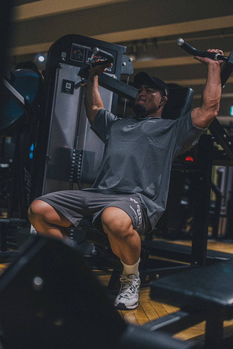 XENO WORKOUT CLUB SWEAT SHORTS BLUE GRAY