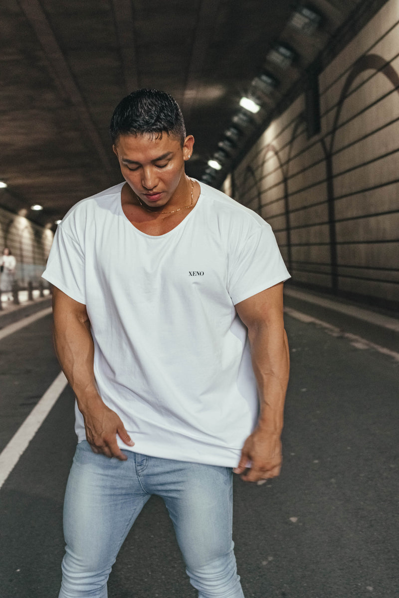 XENO WIDE NECK T-SHIRT WHITE