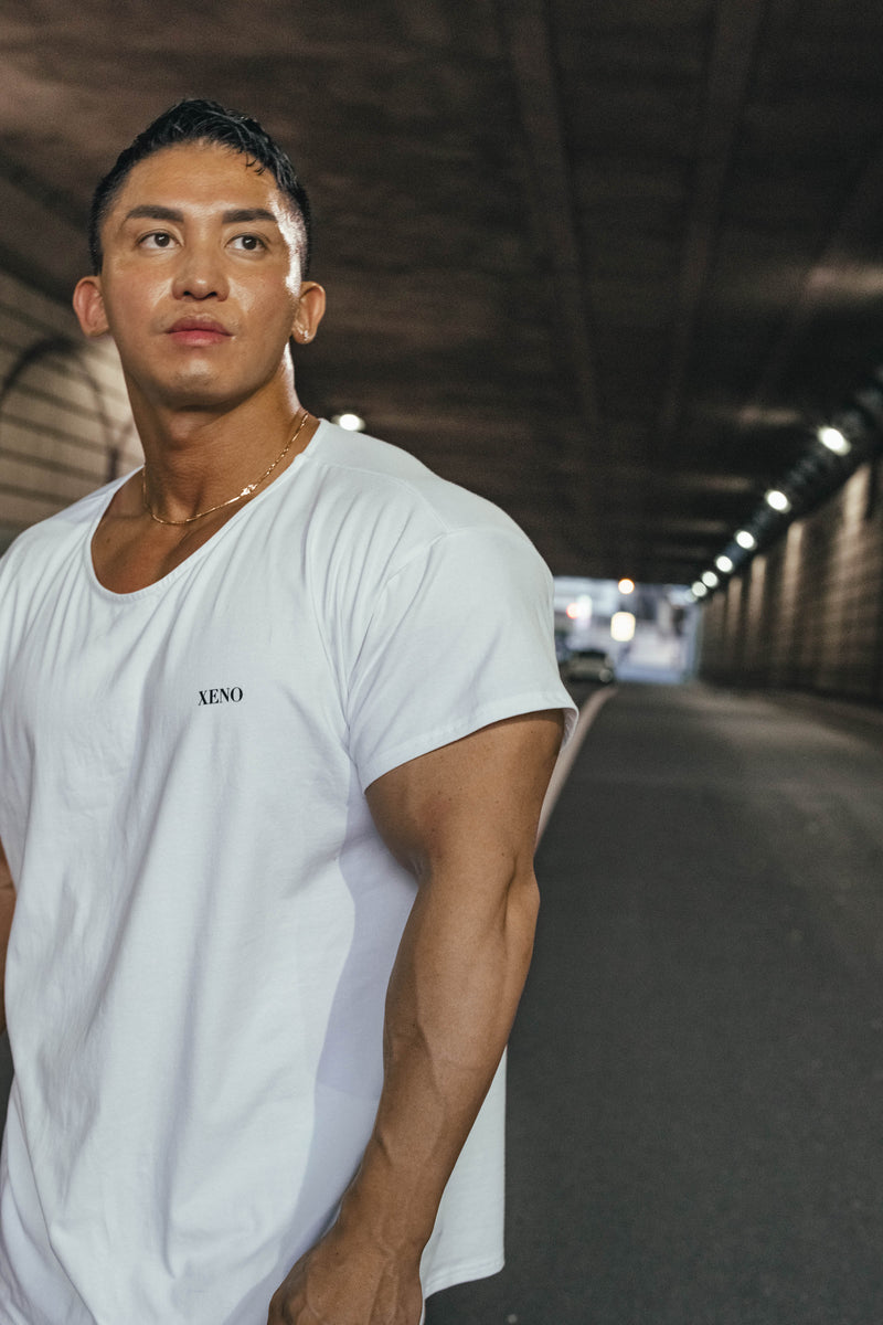 XENO WIDE NECK T-SHIRT WHITE