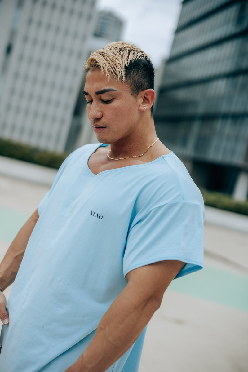 XENO BOAT NECK T-SHIRT SkyBlue