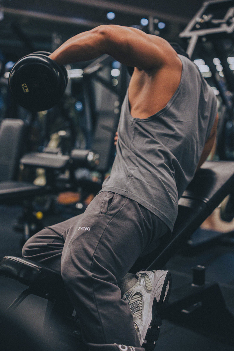 XENO WORKOUT CLUB SWEAT PANTS BLUE GRAY