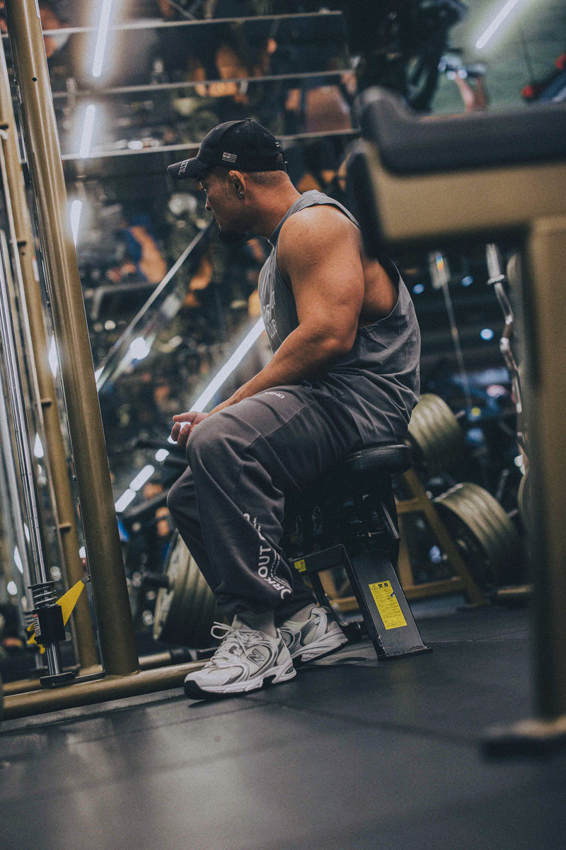 XENO WORKOUT CLUB SWEAT PANTS BLUE GRAY
