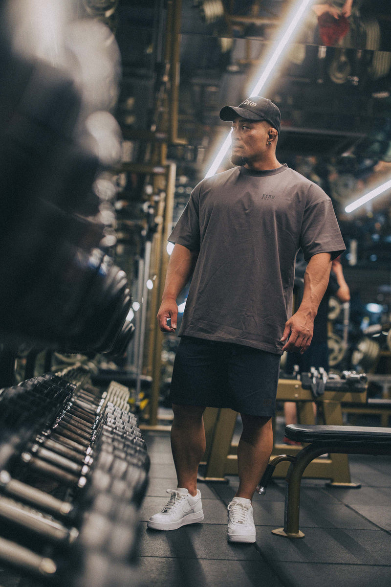 XENO “NFTS” OVERSIZED T-SHIRT CHARCOAL