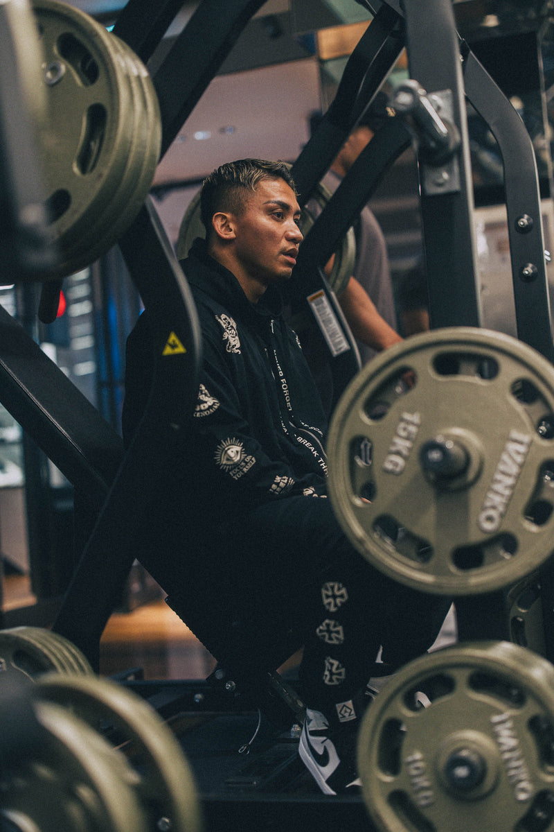 XENO “NFTS” SWEAT PANTS BLACK