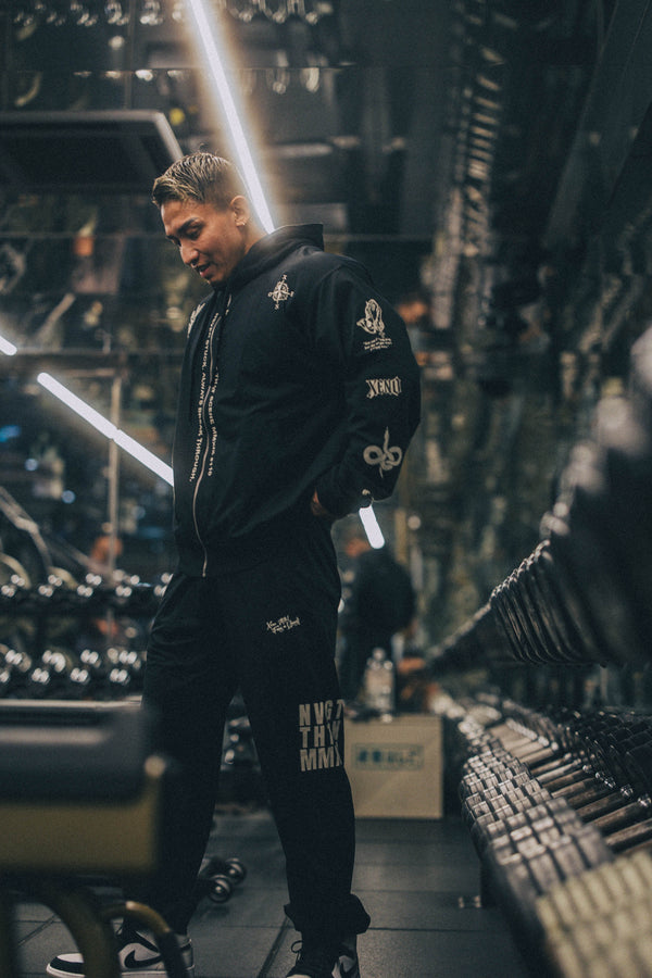 XENO “NFTS” SWEAT PANTS BLACK