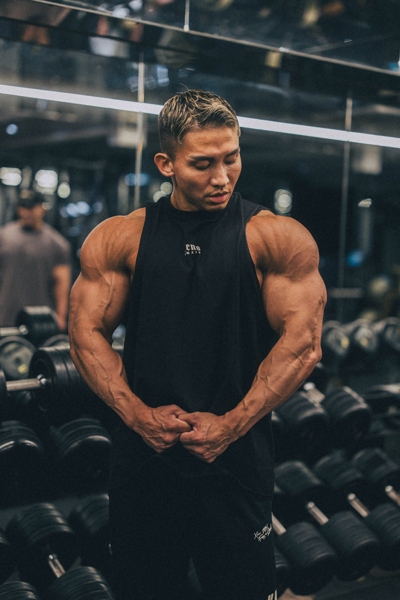 XENO “NFTS”SLEEVELESS TEE BLACK
