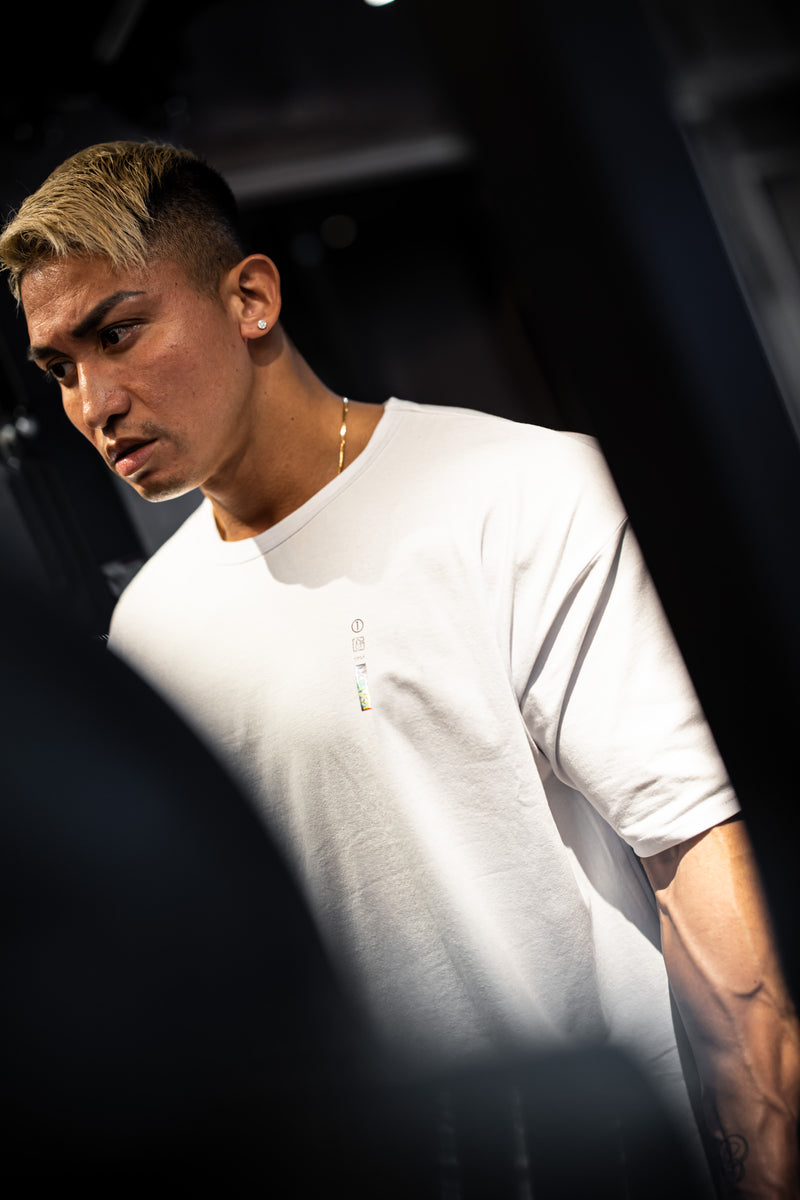 XENO HEM PRINT T-SHIRTS White