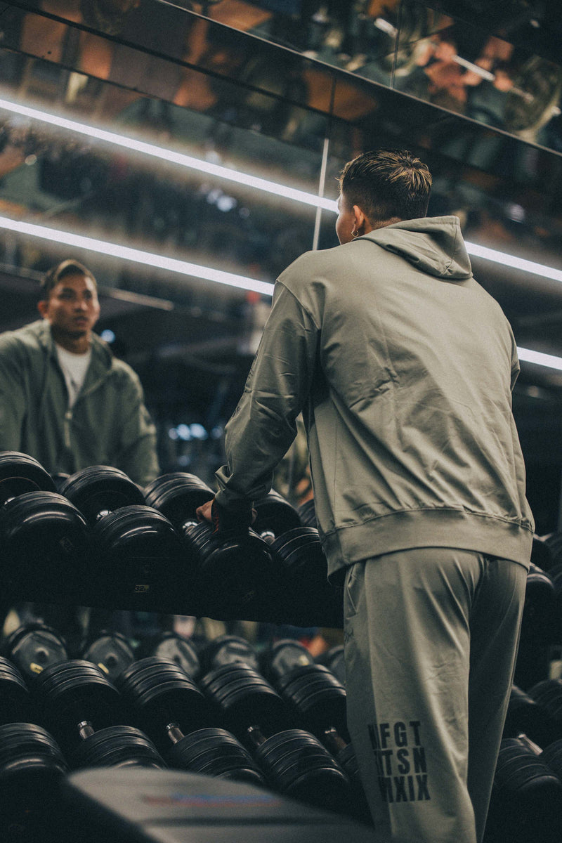 XENO “NFTS” SWEAT PANTS GREEN GRAY