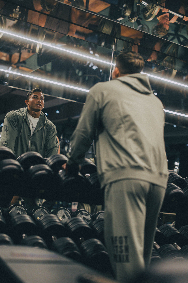 XENO “NFTS” ZIP HOODIE GREEN GRAY