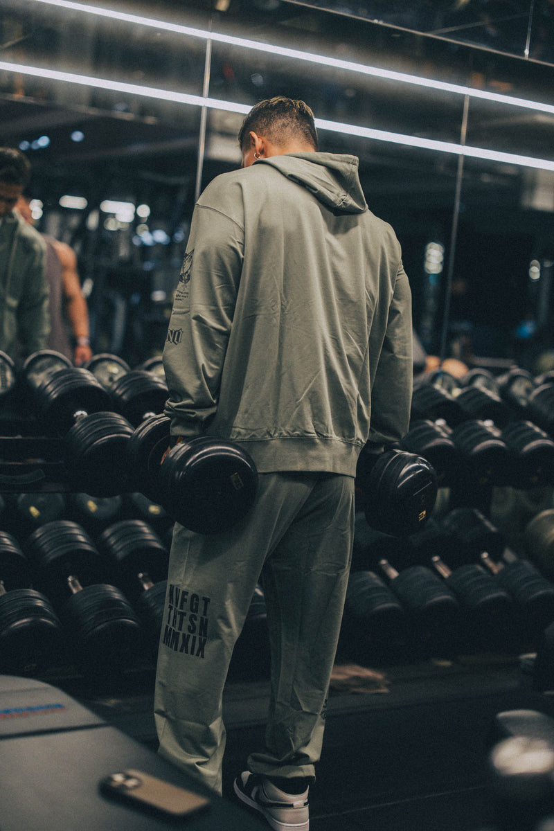 XENO “NFTS” SWEAT PANTS GREEN GRAY