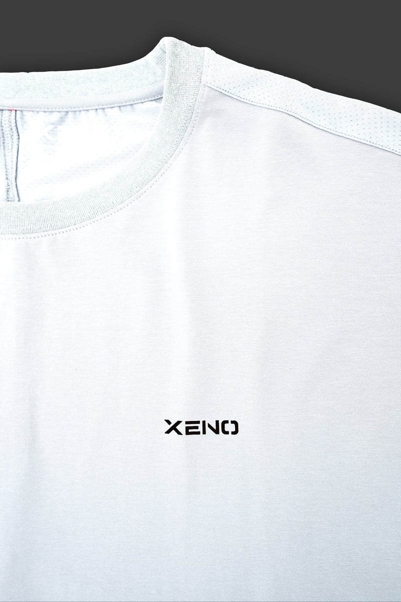 XENO FABRIC BLOCK T-SHIRT White