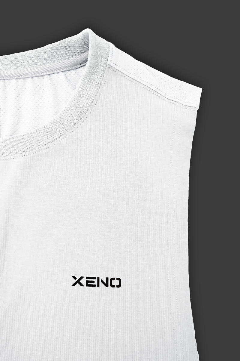 XENO FABRIC BLOCK TANK White