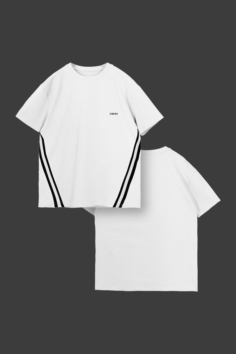 XENO DIAGONAL LINE T-SHIRT WHITE