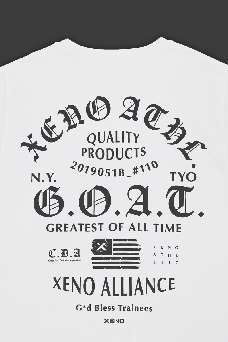 XENO USA LETTERING T-SHIRT WHITE