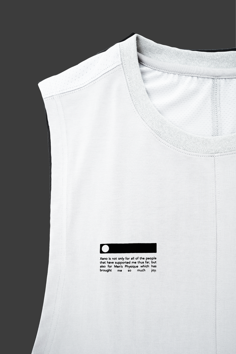 XENO FABRIC BLOCK TANK White