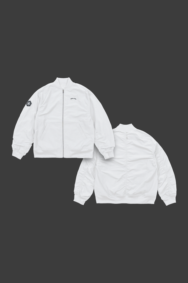 XENO NYLON WOVEN JACKET White