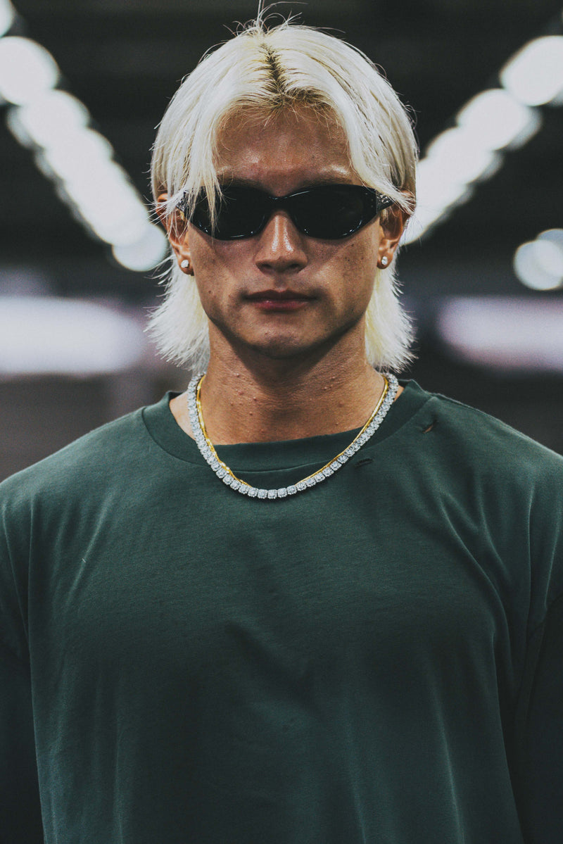 XENO DAMAGE T-SHIRT GREEN