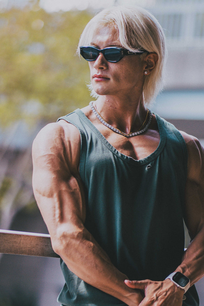 XENO DAMAGE TANKTOP GREEN