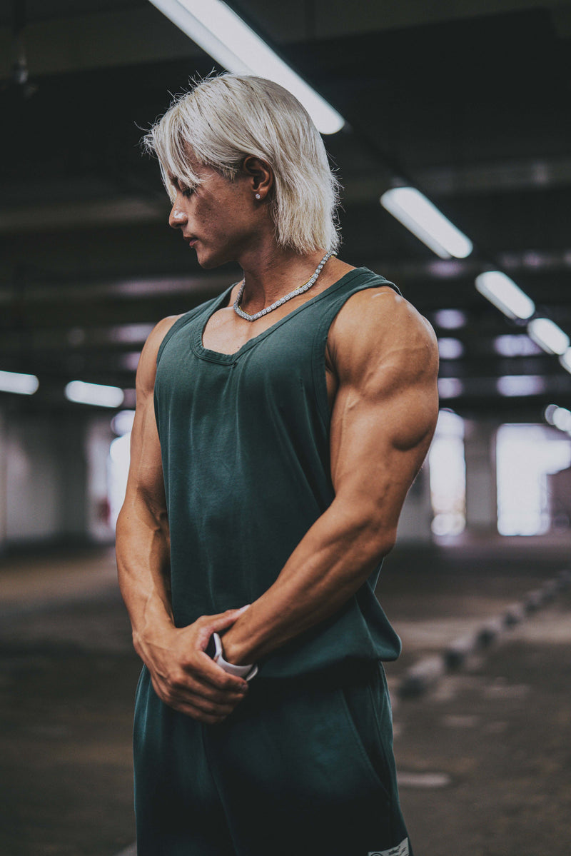 XENO DAMAGE TANKTOP GREEN