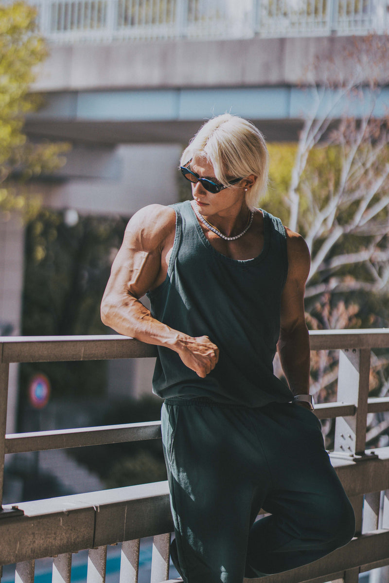 XENO DAMAGE TANKTOP GREEN