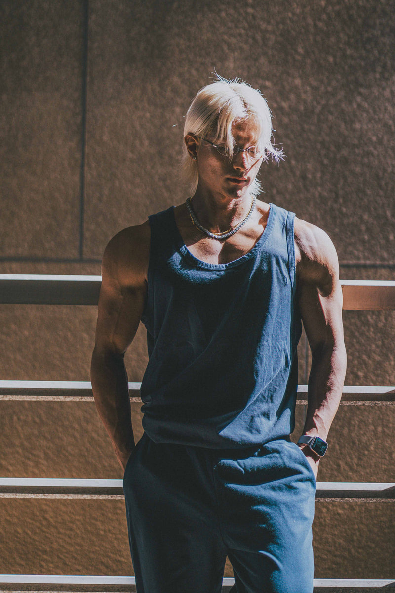 XENO DAMAGE TANKTOP NAVY