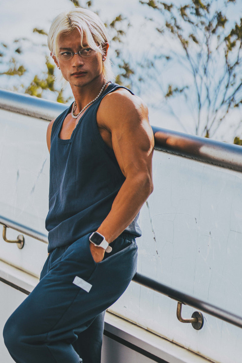 XENO DAMAGE TANKTOP NAVY