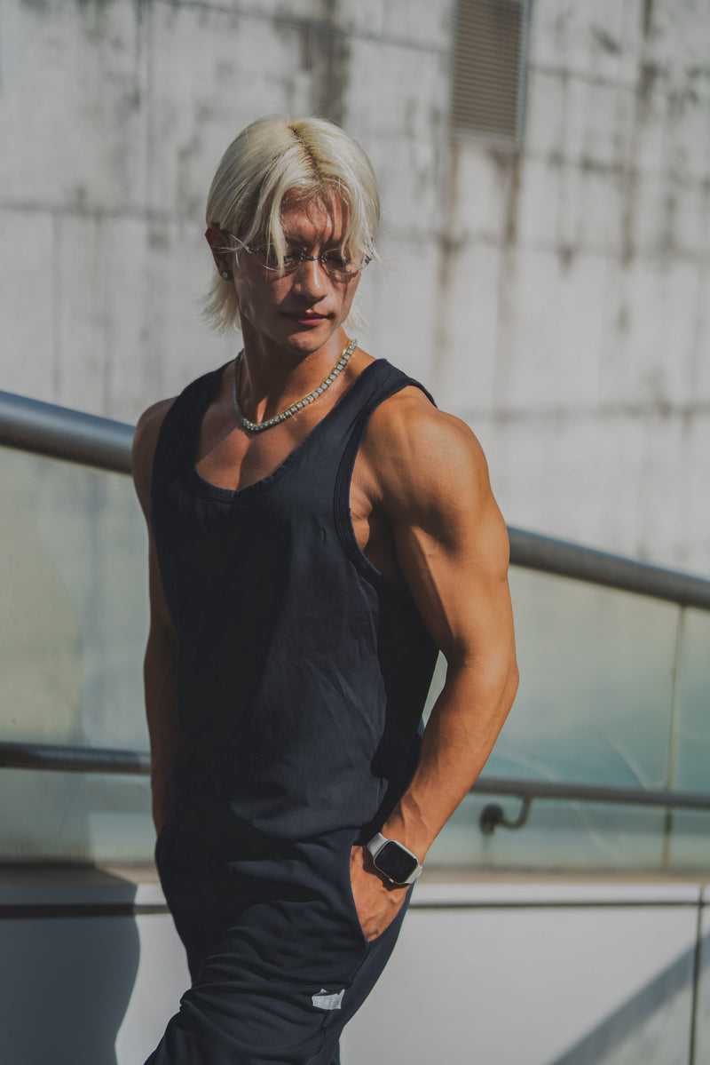 XENO DAMAGE TANKTOP BLACK