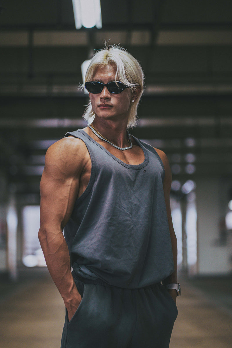 XENO DAMAGE TANKTOP GRAY