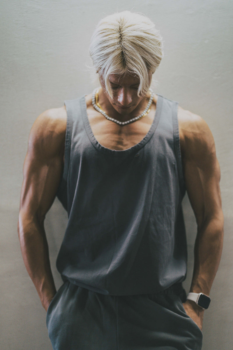 XENO DAMAGE TANKTOP GRAY