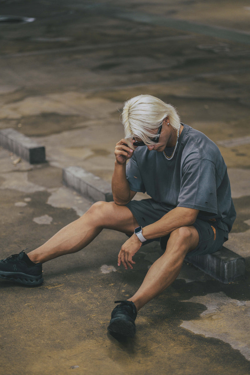 XENO DAMAGE T-SHIRT GRAY