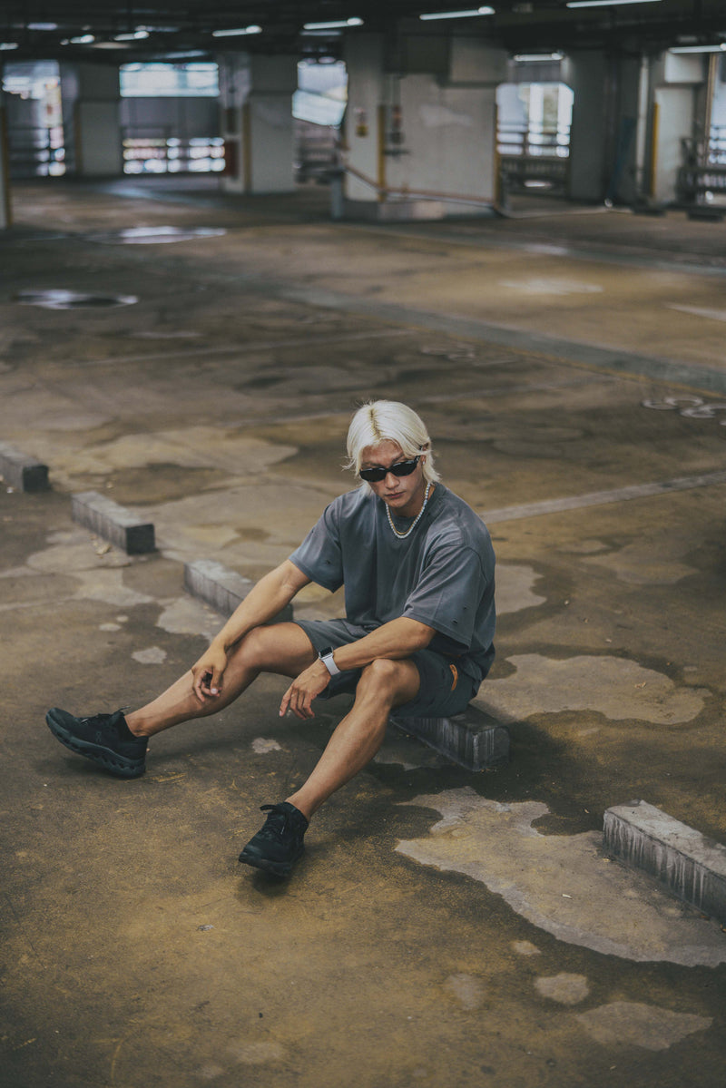 XENO DAMAGE T-SHIRT GRAY