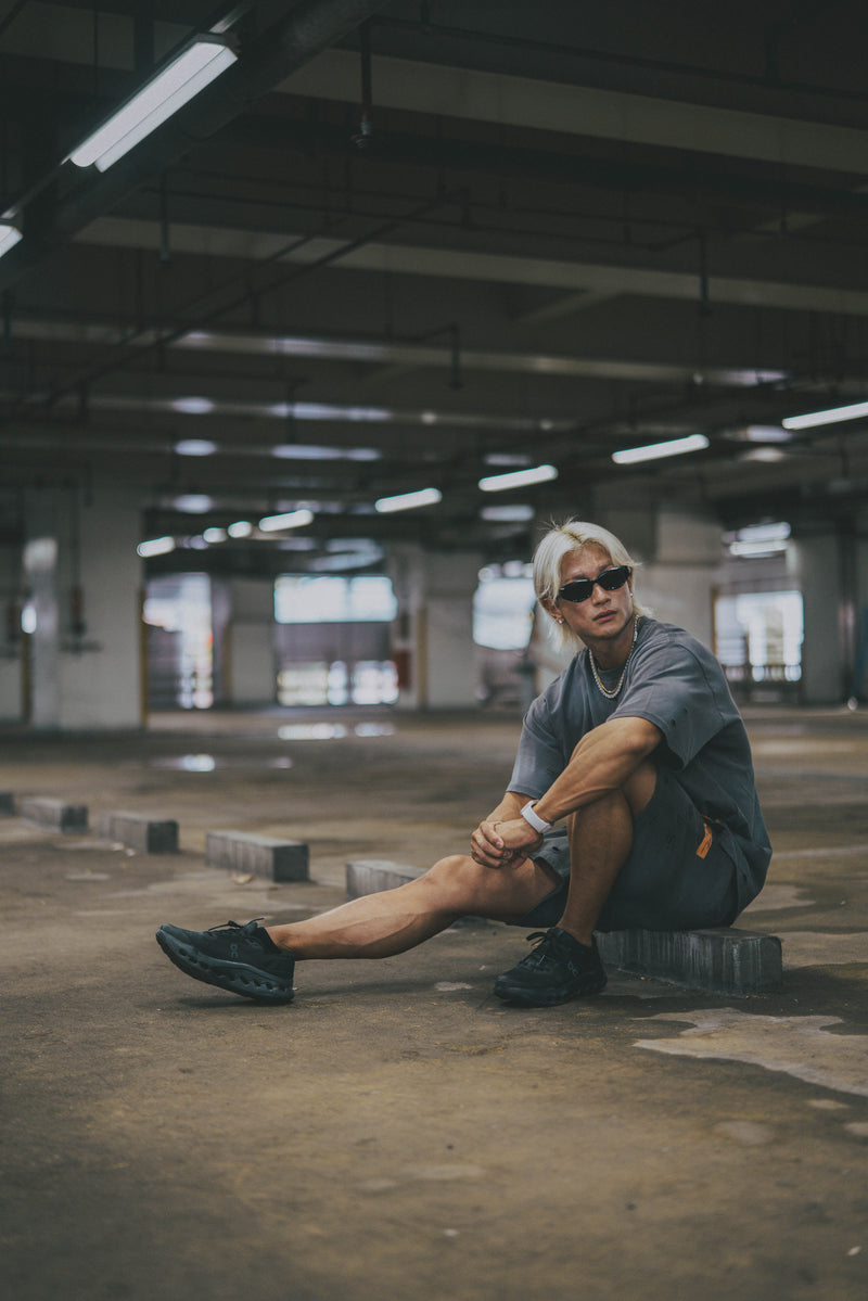 XENO DAMAGE T-SHIRT GRAY